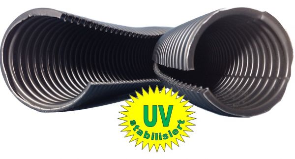 Kabelschutz Wellrohr 2-teilig uv-stabilisiert NW26 (ø 31,5 / 24 mm) geschlitzt verschließbar für Outdoor Solar Photovoltaik - Kopie