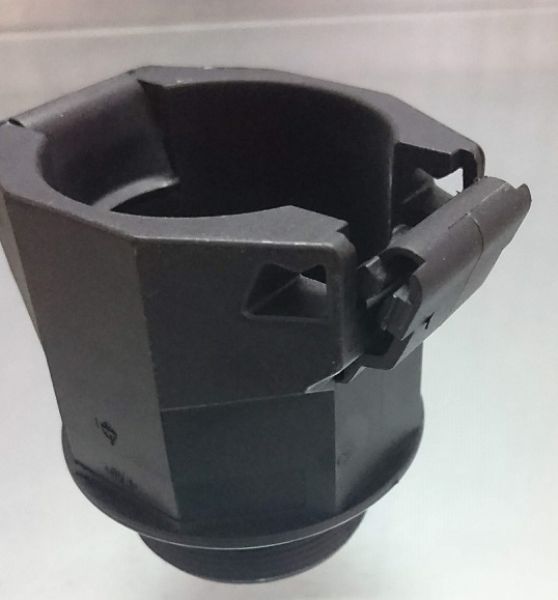 Corrugated pipe fitting M16 to NW13 metric elbow 90°
