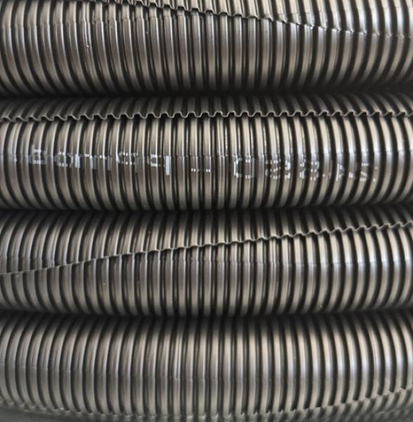 25m UV corrugated conduit NW37 UV-resistant black - slotted