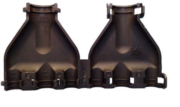M-Verteiler schwarz klappbar für Wellrohr NW10 - 7,5 - 7,5 - 4,5