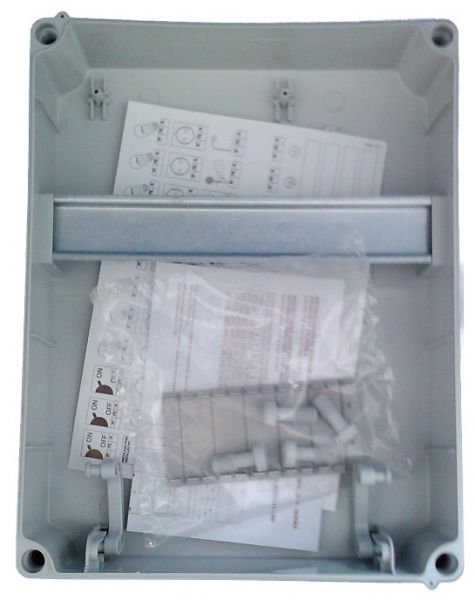 IP67 Steckdosen Wandverteilergehäuse mit Hutschiene