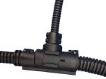 T-Verteiler schwarz klappbar für KFZ-Wellrohr NW 10 - 4,5 - 10