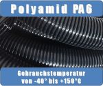 NW50 Corrugated conduit PA6 flex cable protection black