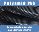 5m ring corrugated conduit NW7.5 PA6 flex cable protection closed black